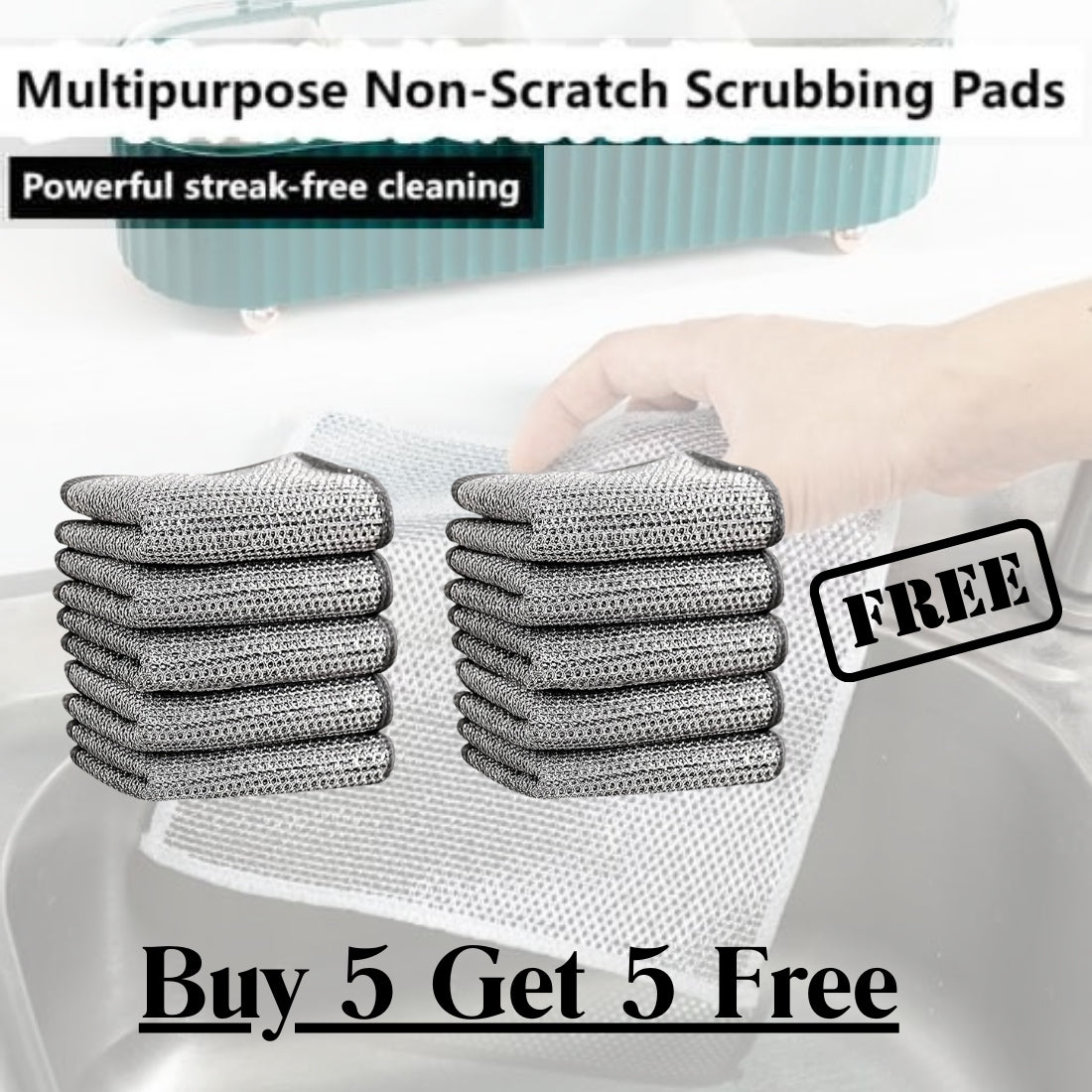 MULTIFUNCTIONAL NON-SCRATCH DISH WASHING CLOTH