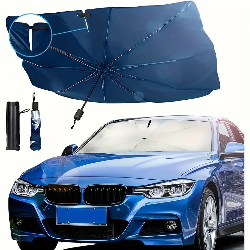 Umbrella Sun Shade for Car Windshield | 2 piece Free Window Sunshade – Stay Cool, Stay Protected!