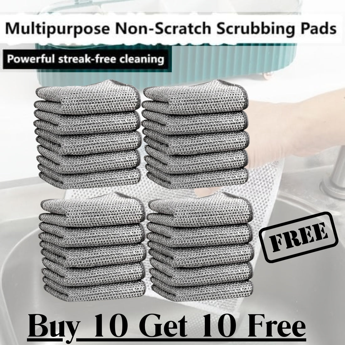 MULTIFUNCTIONAL NON-SCRATCH DISH WASHING CLOTH