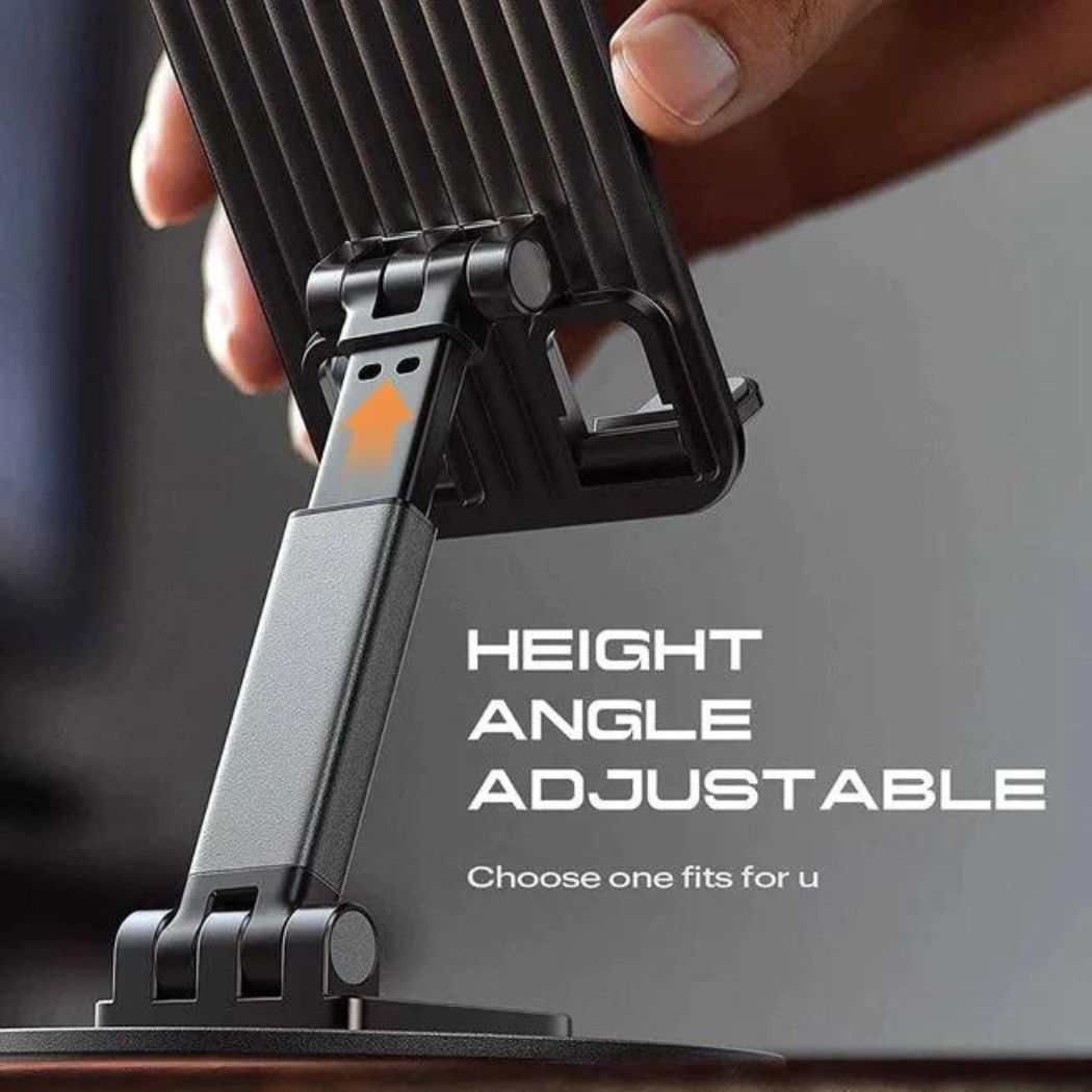 Premium Aluminum Mobile Stand and Tablet With (360° Rotation)