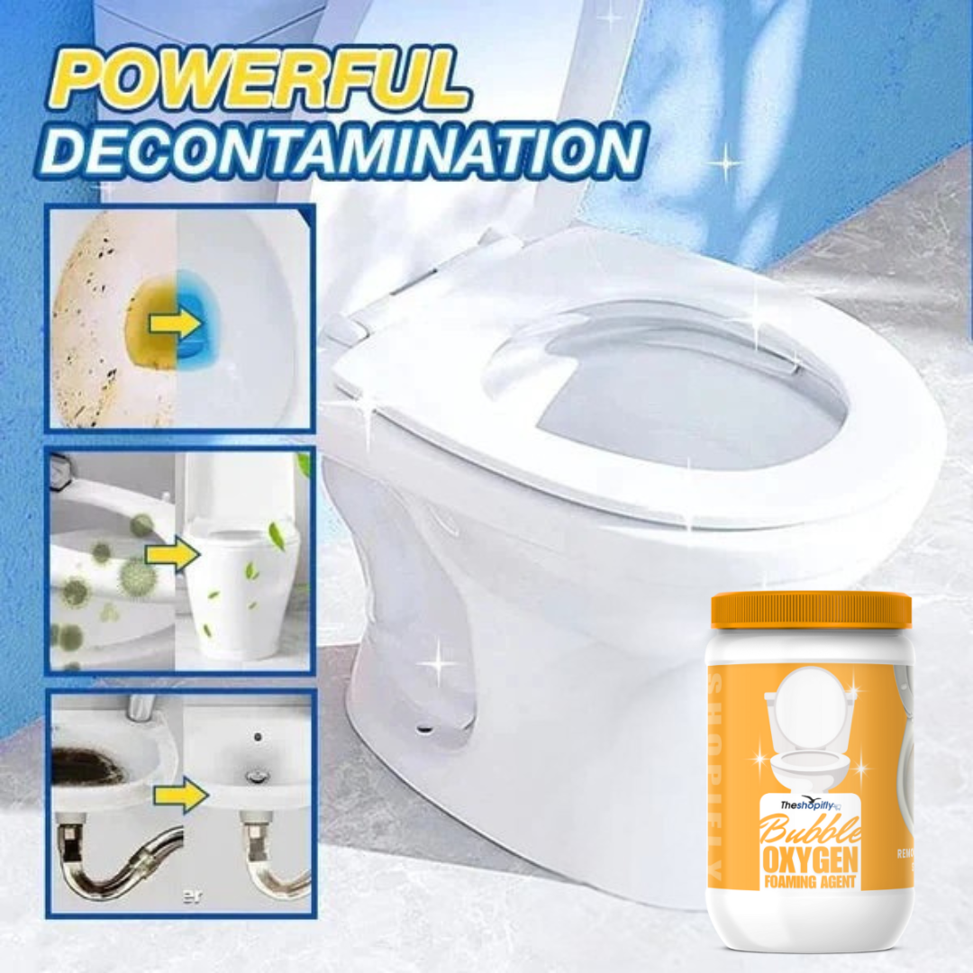 Bubble Oxygen foaming Agent | Powerful Toilet Cleaning — No Scrubbing, No Touching!