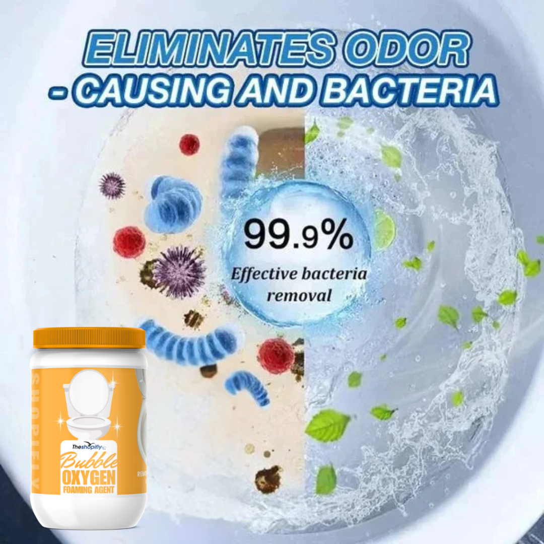 Bubble Oxygen foaming Agent | Powerful Toilet Cleaning — No Scrubbing, No Touching!