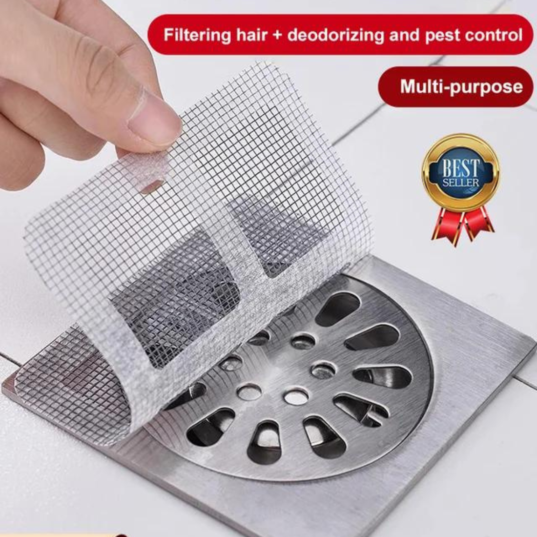 Disposable Shower Drain Hair Catcher (Pack of 12)
