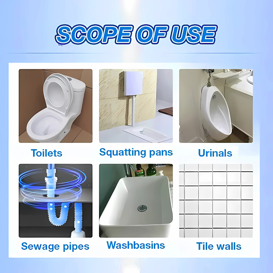 Bubble Oxygen foaming Agent | Powerful Toilet Cleaning — No Scrubbing, No Touching!