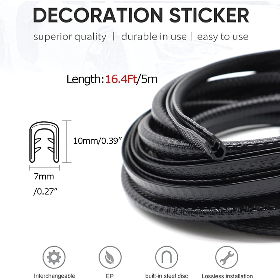 Car Door Edge Trim Rubber Strip Seal Protector – Car Door Sealing Strips