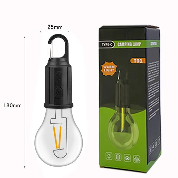 Rechargeable Portable Utility Bulb Light With Hook