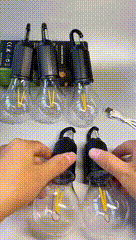 Rechargeable Portable Utility Bulb Light With Hook