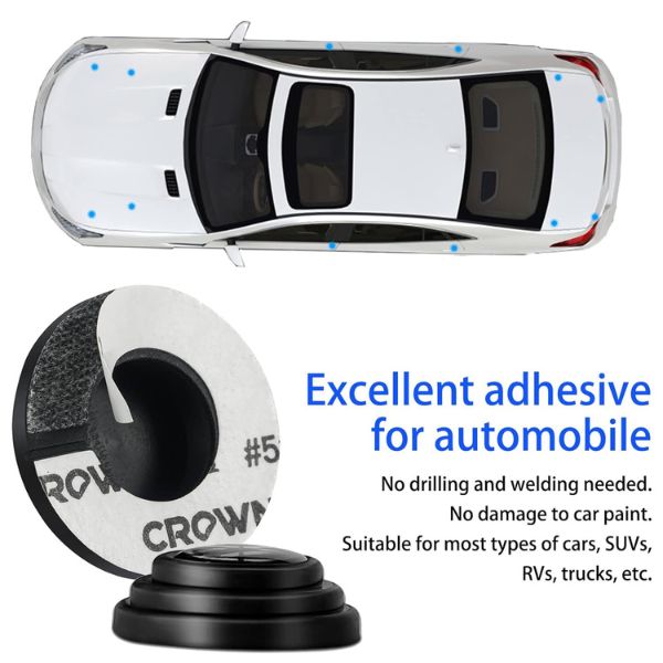 Glamozona car door shock absorber pad installed on door frame