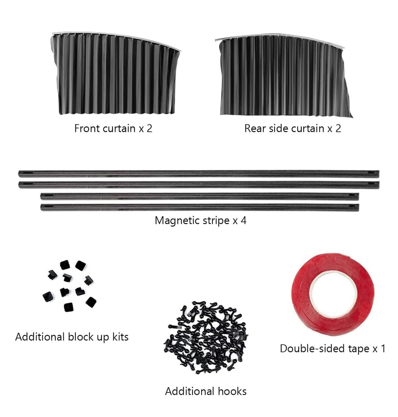Magnetic Car Side Window Sunshade Curtains | Removable Privacy & Heat Protection