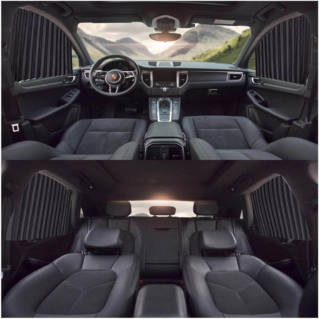 Magnetic Car Side Window Sunshade Curtains | Removable Privacy & Heat Protection