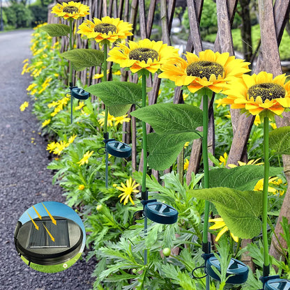 Everlasting Glow-In-The-Dark Solar Sunflower Lights