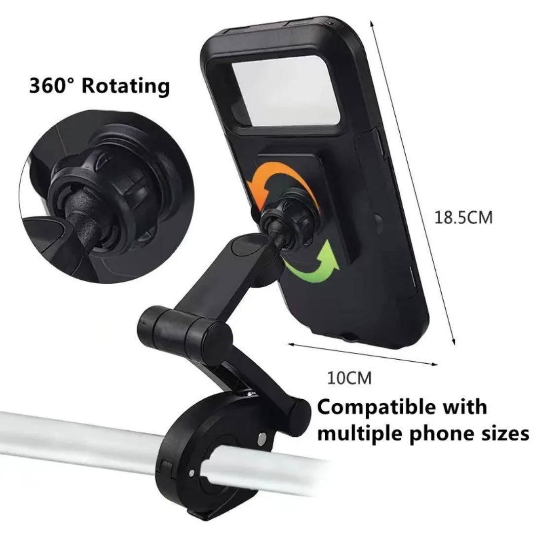 Universal 360 Rotation Bike Waterproof Cell Phone Holder.