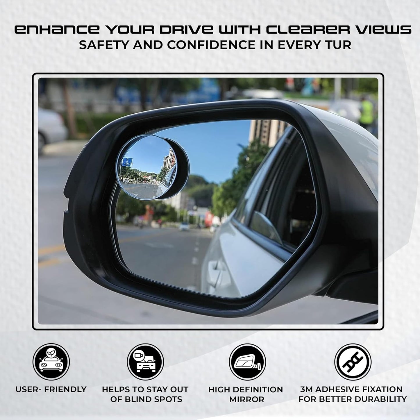 360° Blind Spot Mirror – Drive Safer, Smarter & Stress-Free