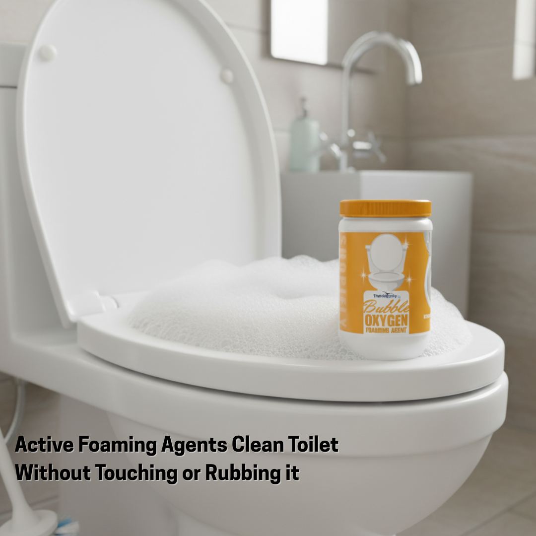 Bubble Oxygen foaming Agent | Powerful Toilet Cleaning — No Scrubbing, No Touching!