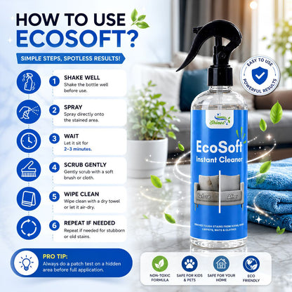 Ecosoft Upholstery Cleaner | 650 GSM Microfiber Cloth