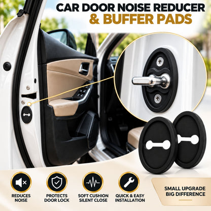 Car Door Noise Reducer & Buffer Pads Rubber For Universal Car Door
