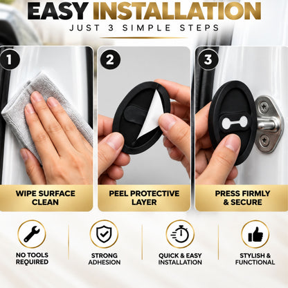 Car Door Noise Reducer & Buffer Pads Rubber For Universal Car Door