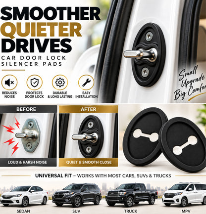 Car Door Noise Reducer & Buffer Pads Rubber For Universal Car Door